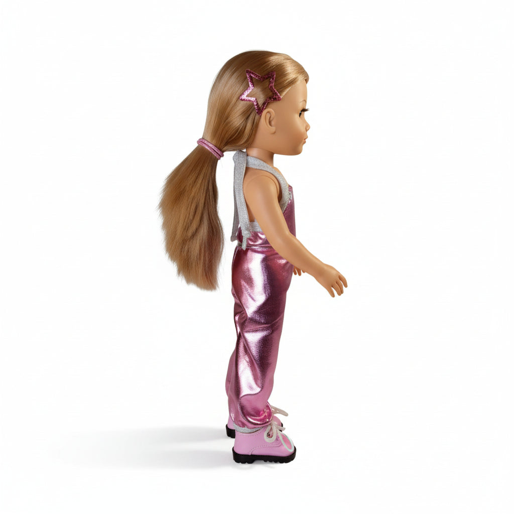 Pink Shine Jumpsuit Set with Paola Reina Doll Liu (32 cm / 12 inch)